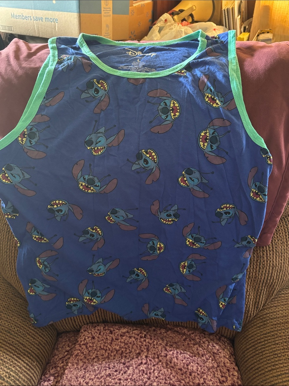 Disney Stitch Blue Tank Top